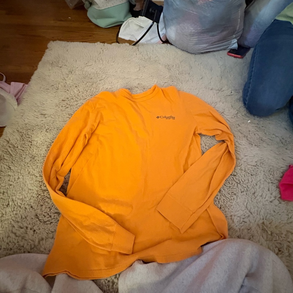 Columbia Vibrant Orange Long Sleeve Top